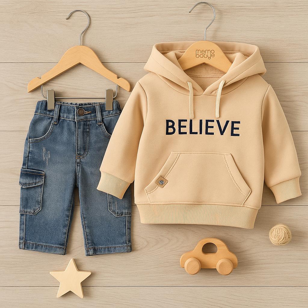 Ensemble enfant tendance "BELIEVE" – 2 pièces