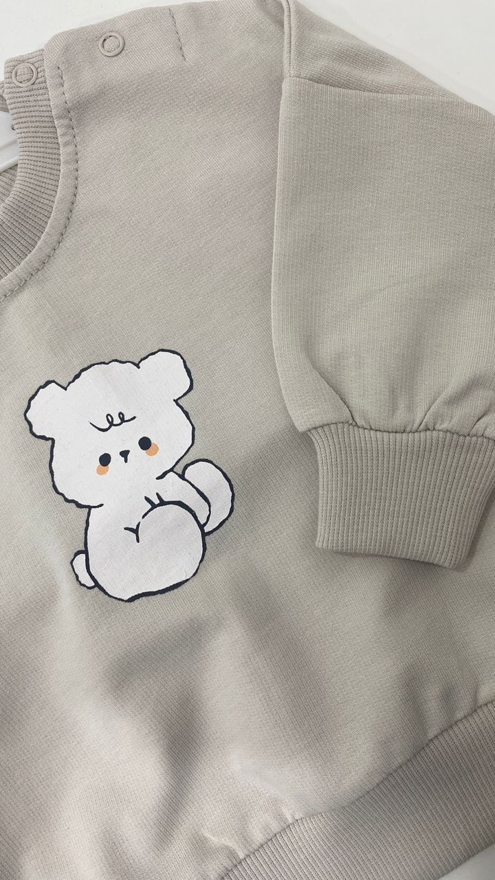 Ensemble Bébé Doux "Petit Ours" – 2 pièces