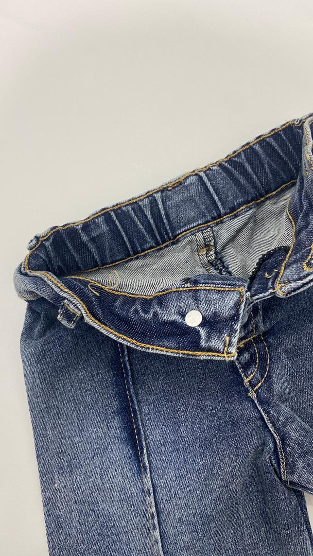 Ensemble enfant – Sweat “Happy” + pantalon jean frangé 🌿😊