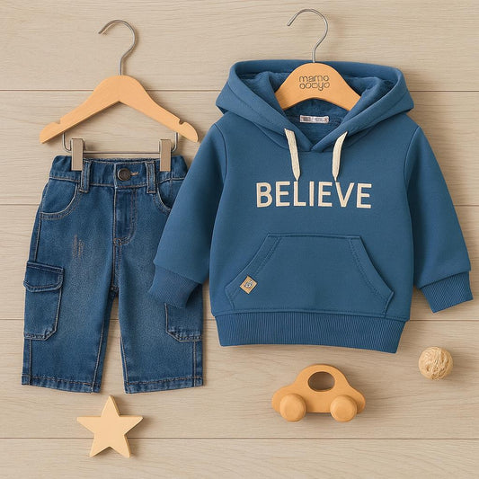 Ensemble enfant tendance "BELIEVE" – 2 pièces