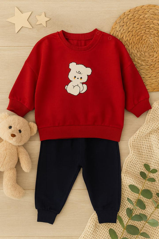Ensemble Bébé Doux "Petit Ours" – 2 pièces