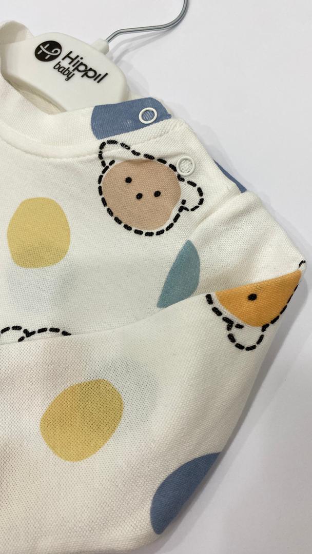 Ensemble Bébé "Ours Polka" – 3 pièces