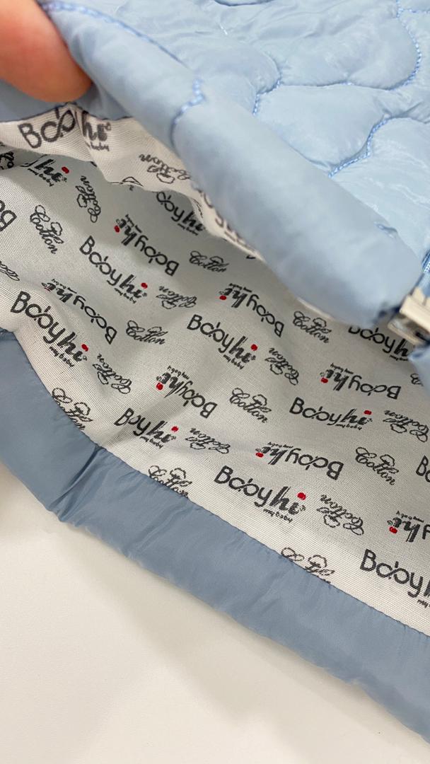 Ensemble bébé 3 pièces – Gilet matelassé à capuche, sweat manches longues et pantalon assorti 🐻💛