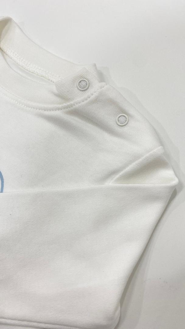 Ensemble bébé 3 pièces – Gilet matelassé à capuche, sweat manches longues et pantalon assorti 🐻💛